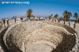 מבקרים באתר תל מגידו