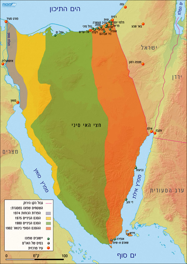 ישראל-מצרים, 1982-1973