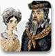 יהודי ליטאי עם אשתו ובתו, הדפס מן המאה התשע עשרה, פריז
