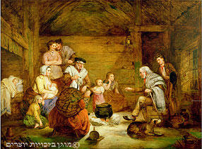 בבית של משפחה ממעמד הפועלים, ציור שמן, סקוטלנד 1868