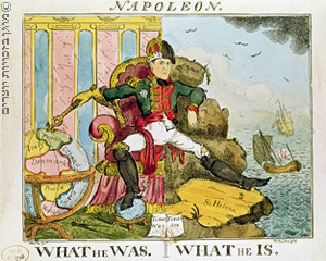 "נפוליאון - מה שהוא היה ומה שהוא כעת", תחריט, אנגליה, המאה התשע עשרה