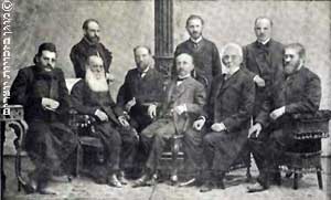 ליליינבלום בחברת סופרים באודסה ב- 1906