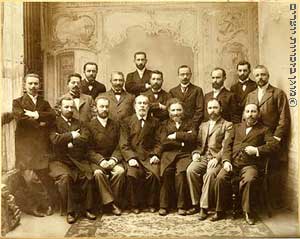 חברי אגודת 'בני משה' בוורשה, 1895