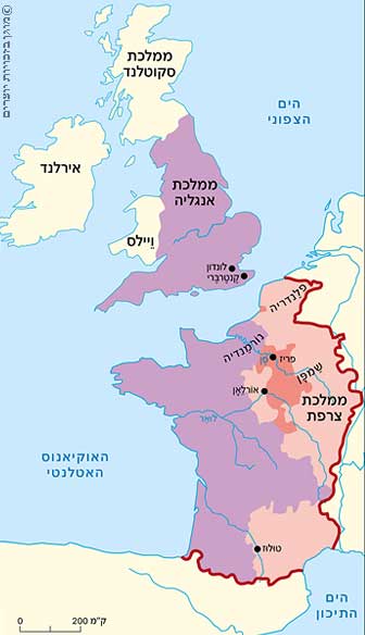צרפת ואנגליה לקראת סוף המאה השתים עשרה