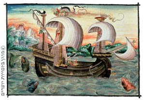 אוניה בדרכה לפורטוגל, גרמניה המאה השש עשרה
