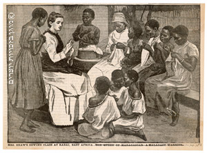 שיעור בתפירה, מזרח אפריקה, 1898