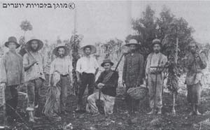 קבוצת פועלים בימי העלייה השנייה, 1907