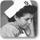 אחות מדריכה עולות חדשות מתימן במחנה העולים בראש העין, נובמבר 1949