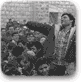 חברי תנועת "גוש אמונים" חוגגים את קבלת האישור להתיישב בסבסטיה, 8 בדצמבר 1975