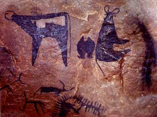 ציורים של בקר במערת סרקמה שבאתיופיה