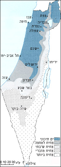 אזורי אקלים בישראל