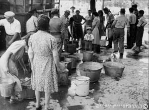 חלוקת מים בירושלים בזמן ההפוגה הראשונה, 15 ביוני 1948