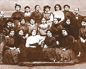 כיתת בנות בבית הספר הריאלי שמשון רפאל הירש, פרנקפורט 1906