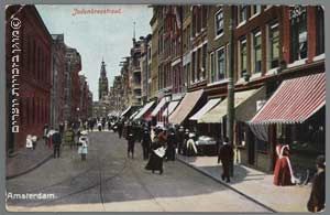 גלויה של רחוב באמסטרדם, בסביבות 1916