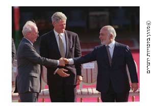 טקס החתימה על הסכם השלום בין ישראל לירדן, 26 באוקטובר 1994