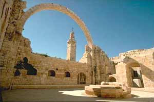 "החורבה" - שרידי בית הכנסת של יהודה החסיד