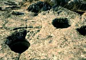 ספלולים חצובים בסלע להפקת שמן זית